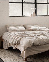 Sheet Society - Leo Washed Cotton Stripe Full Sheet Set