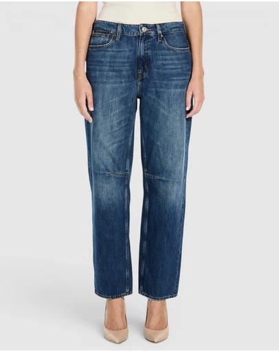 GUESS - Mid-Rise Barrel Fit Jeans