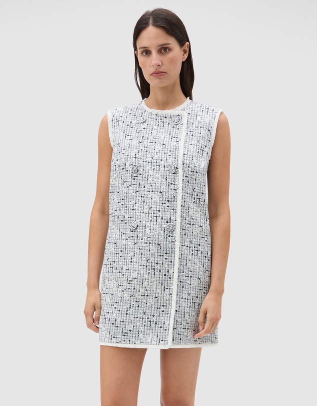 Oroton - Tweed Button Shift Dress