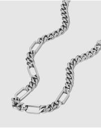 Diesel - D Logo Silver-Tone Necklace