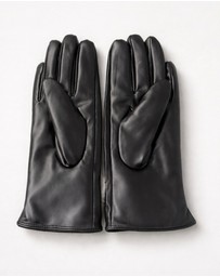 Mossée - Kelly Faux Fur Leather Gloves