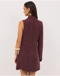 Calli - Sadie Cupro Draped Mini Dress