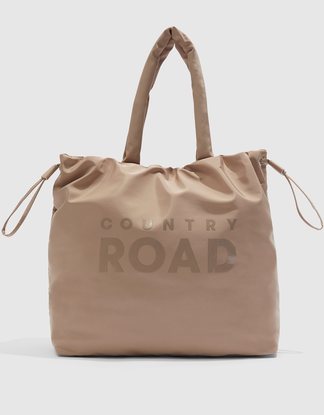 Country Road - Recycled Polyester Puffer Drawstring Bag