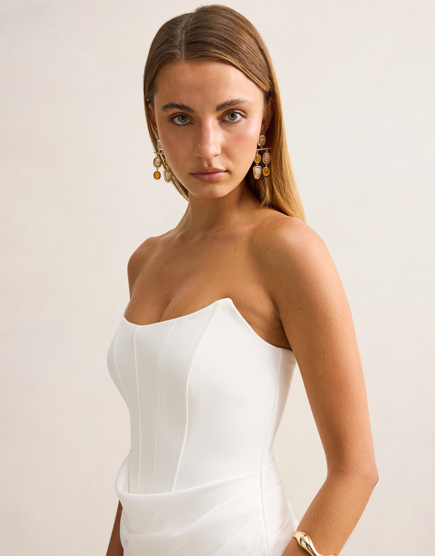 Forever New - Isra Drape Strapless Maxi Dress