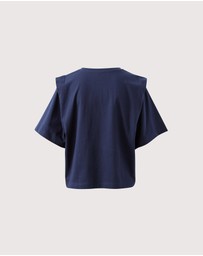 Ceres Life - Rainey Pleat Sleeve Tee