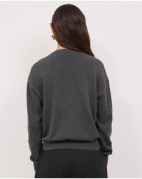 Calli - Melton Relaxed Knit Jumper