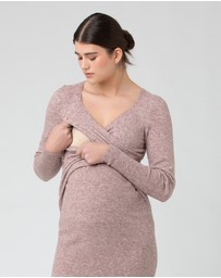 Ripe Maternity - Heidi Nursing Knit Dress