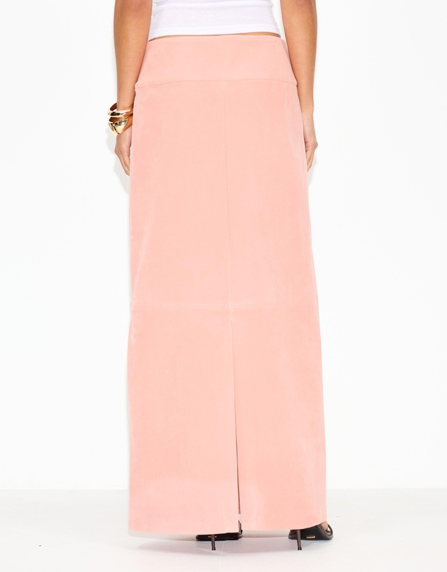 Dazie - Bailey Faux Suede Midi Skirt