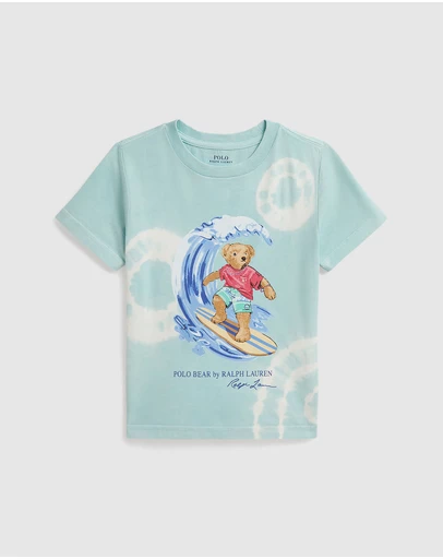 Polo Ralph Lauren - Tie-Dye Polo Bear Cotton Tee - Babies-Kids