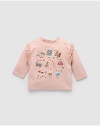 Purebaby - Mouse Thick Ruffle Top -Kids-Babies