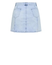 City Chic - Plus size Alice Denim Mini Skirt - ice blue wash