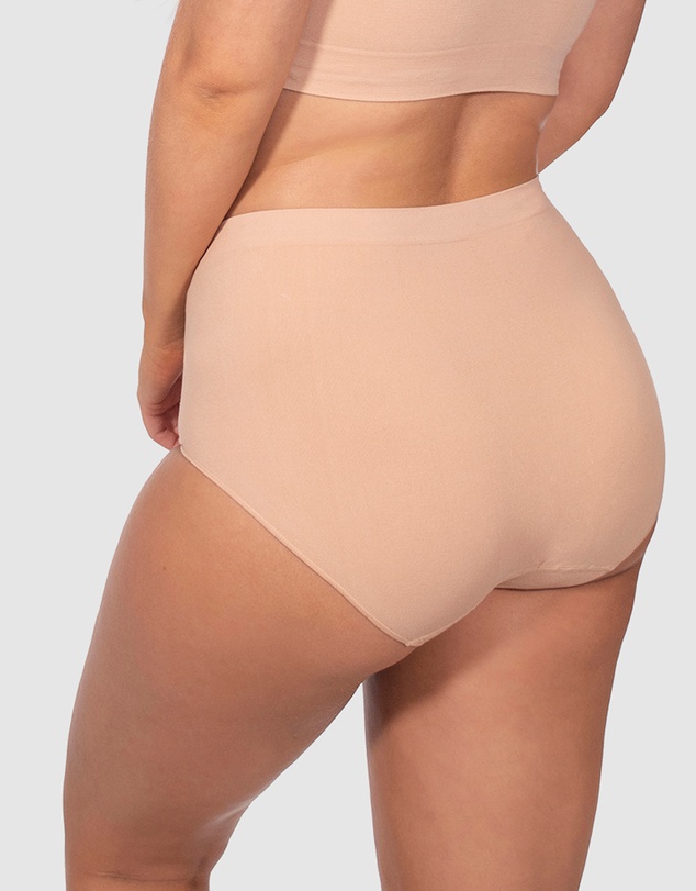 B Free Intimate Apparel - Seamless Cotton Full Briefs - 3 Pack