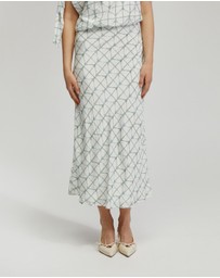 Oxford - Lucinda Printed Slip Skirt