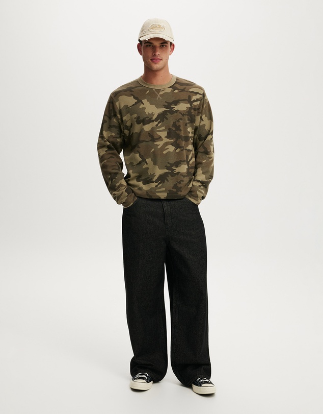 Cotton On - Cropped Fit Textured Long Sleeve