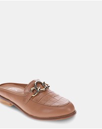 Mia Vita - Trudy Mule - Latte/Latte Croc