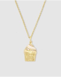 Wanderlust + Co - Cafe W+Co Sundae Cup Gold Necklace