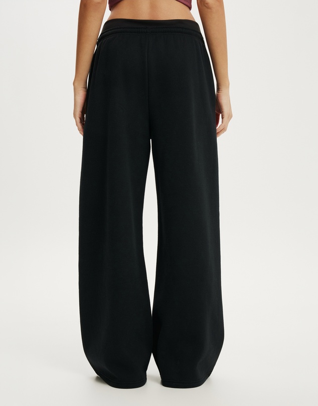 Cotton On Body Active - Plush Tie Waist Wide Leg Sweatpants