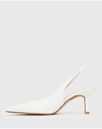 Betts - Wider Fit Jerry Slingback Stiletto Heel Pumps