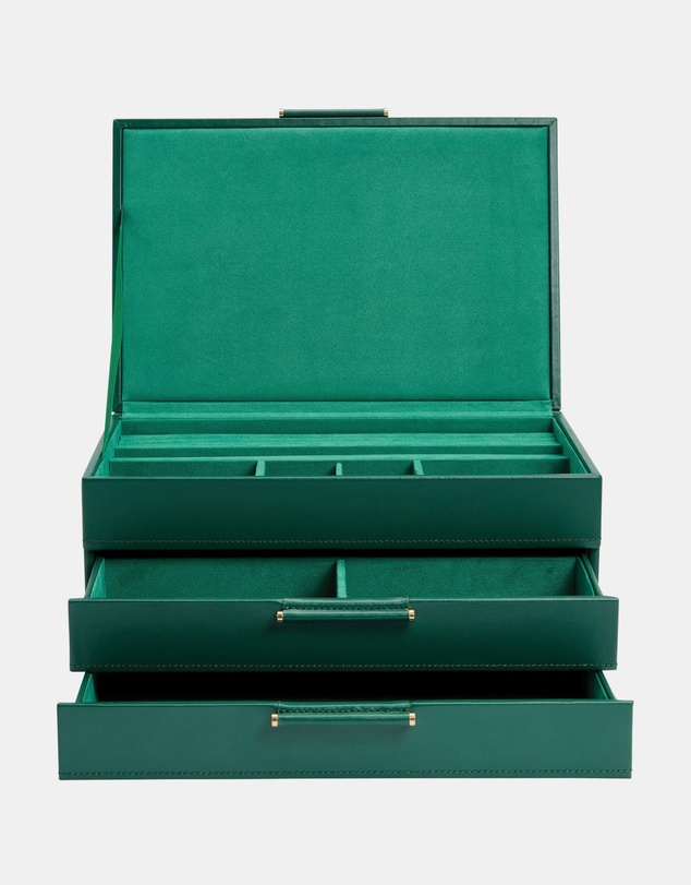 Wolf - Wolf Sophia Jewelry Box Forrest Green