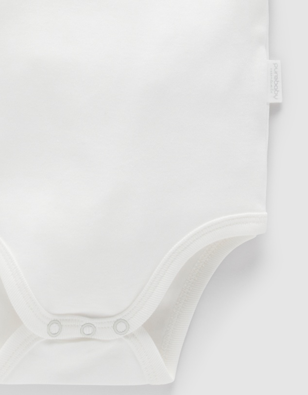 Purebaby - 2 Pack Singlet Bodysuit-Babies