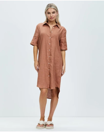 White By FTL - Hettie Shirt Dress