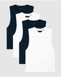 Xander - 4-Pack Blanc Tank
