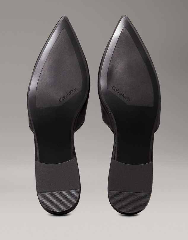 Calvin Klein - Leather Slingback Ballerinas