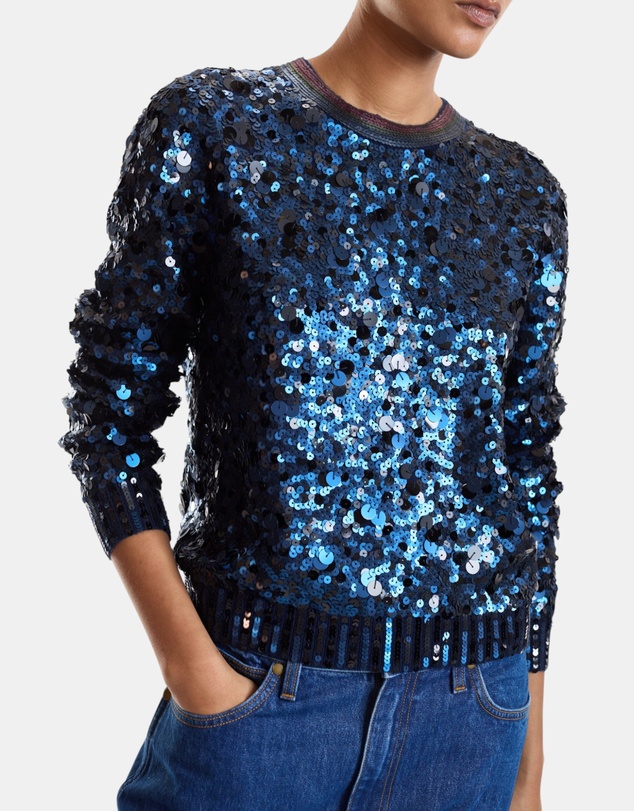 Cynthia Rowley - Sequin Crewneck Sweater