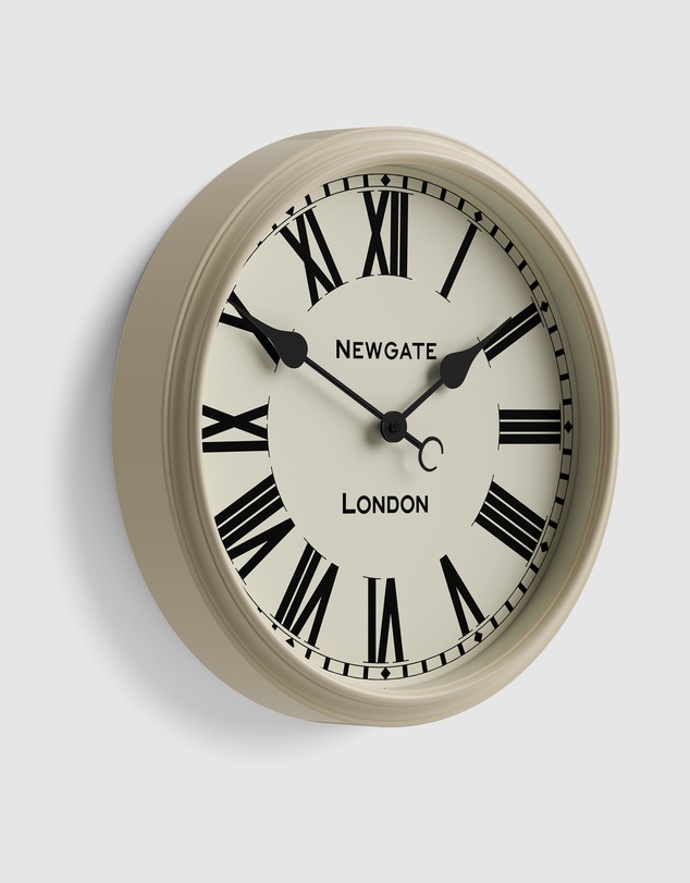 Newgate - Newgate Spitalfields Wall Clock-Vanilla Cream