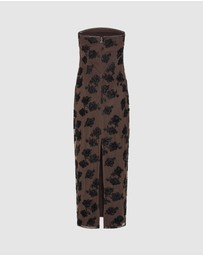 ROTATE - Beaded Maxi Tube Dress