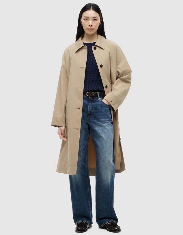 Tommy Hilfiger - Water Repellent Twill Single Breasted Coat