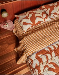 Mosey Me - Honey Blue Seersucker Flat Sheet