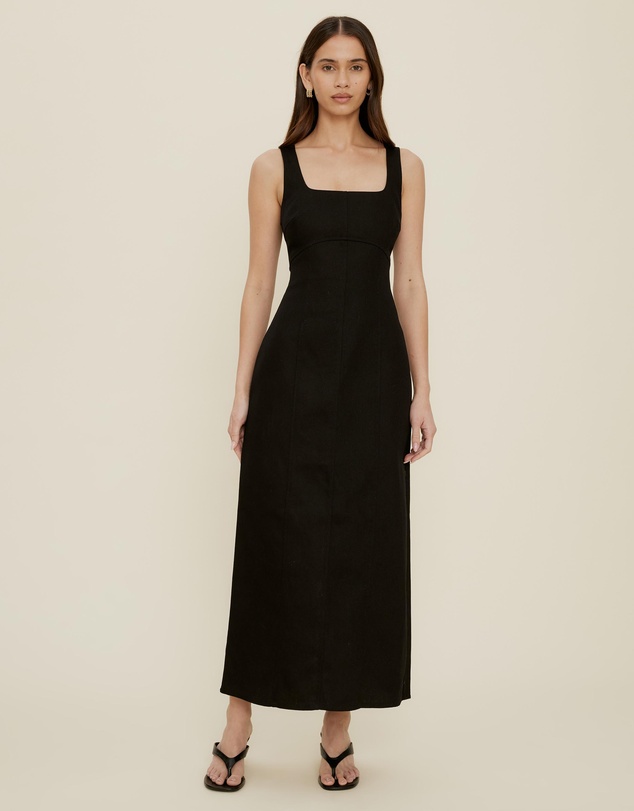 The Fated - Gracie Twill Midi Dress