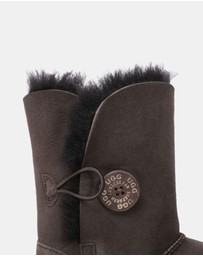 EVERAU - Australian Shepherd Ugg Short Button Sheepskin Upper UGG Boots