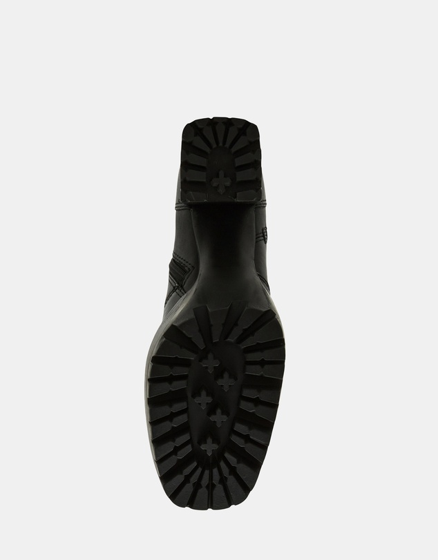 Steve Madden - Summit Black Leather Booties