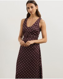 Atmos&Here - Lowen Satin Midi Dress