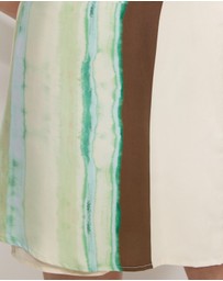 Calli - Stripe Wrap Mini Dress