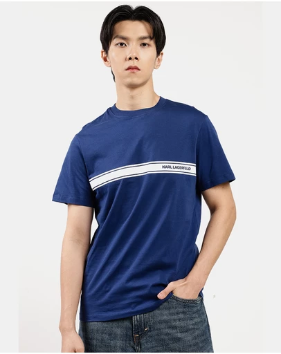 Karl Lagerfeld - Elongated Logo Graphic T-Shirt