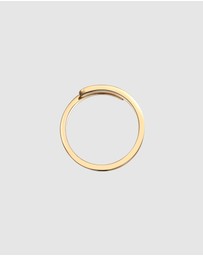 Elli Jewelry - Ring I AM ENOUGH 925 Sterling Silver Gold-plated