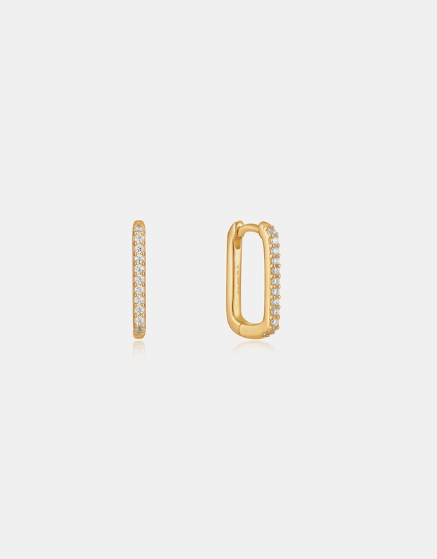 Ania Haie - Gold Glam Oval Hoop Earrings