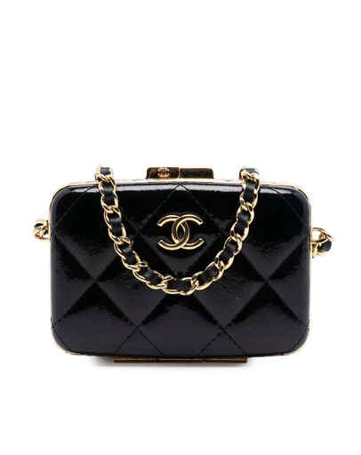 Pre-Loved by Azura Reborn - Pre-Loved Small Glazed Goatskin Box With Chain