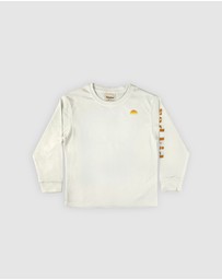 Banabae - Rad Kid Tonal Long Sleeve Tee - White