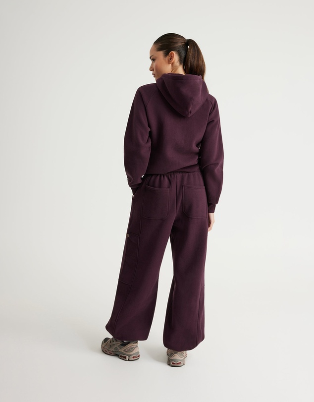 Upstate - Plush Barrel Track Pant - Merlot