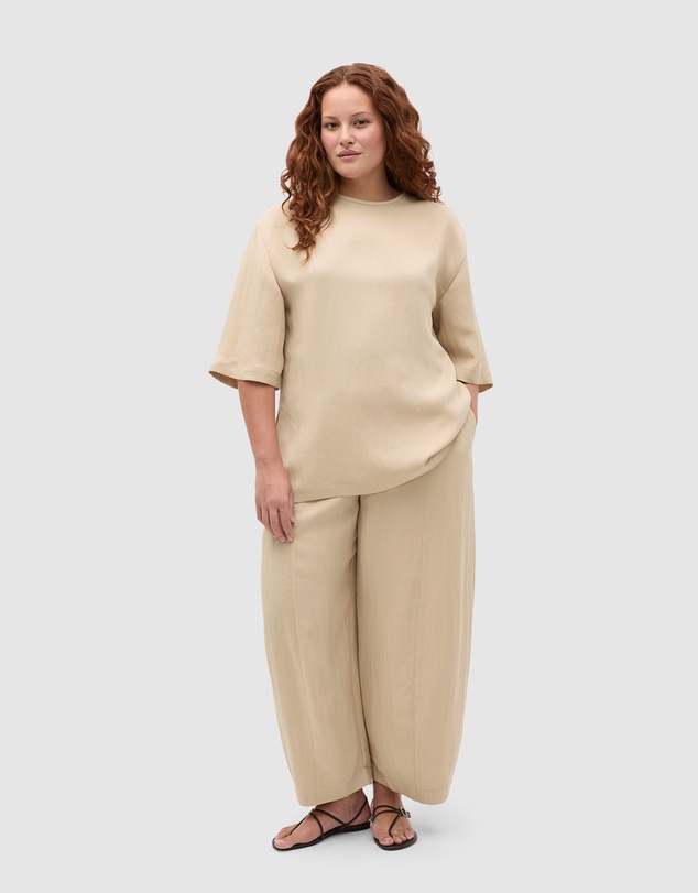 Seed Heritage - Textured Twill Longline Top