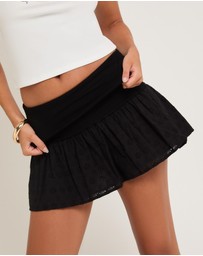 Subtitled - Sarai Broderie Mini Skirt
