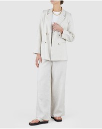 Amelius - Azure Linen Blazer