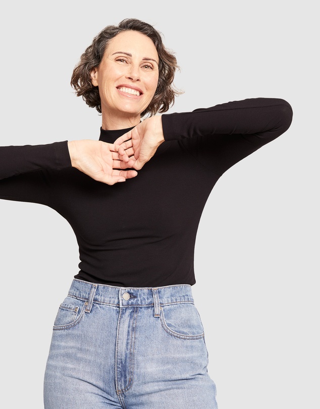 Boody - Ribbed Turtleneck Top