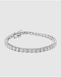 Nialaya Jewellery - Tennis Bracelet with Silver