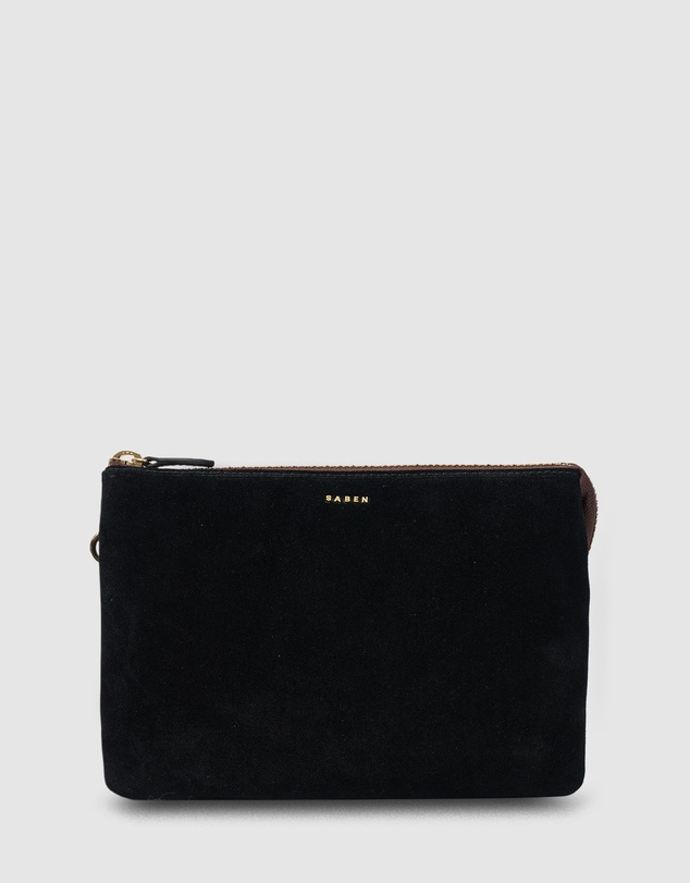 SABEN - Tilly's Big Sis Crossbody Black Suede