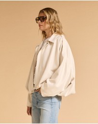 MVN - Faux Suede Bomber Jacket